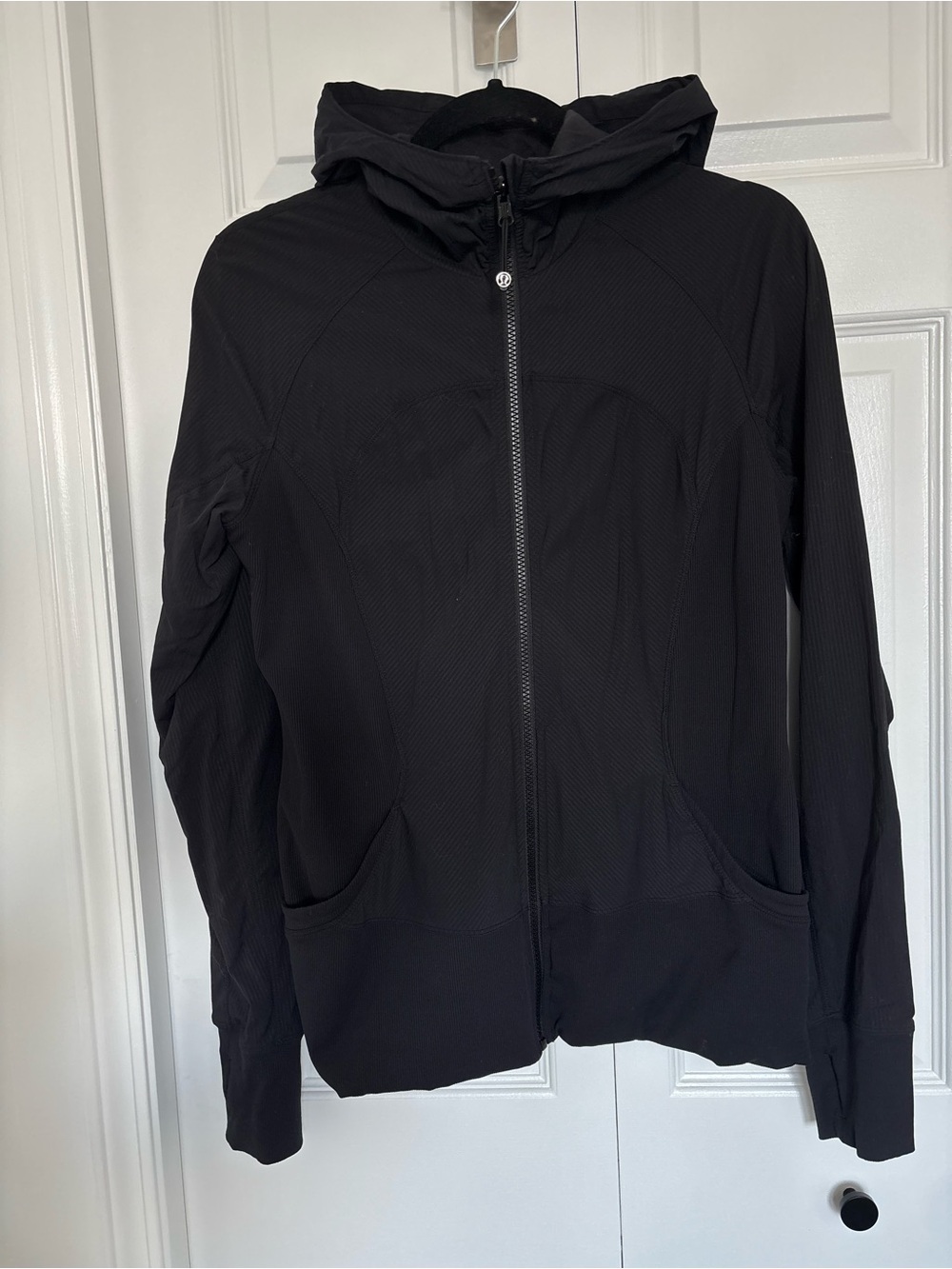 lululemon athletica Black Hooded Zip-Up Jacket